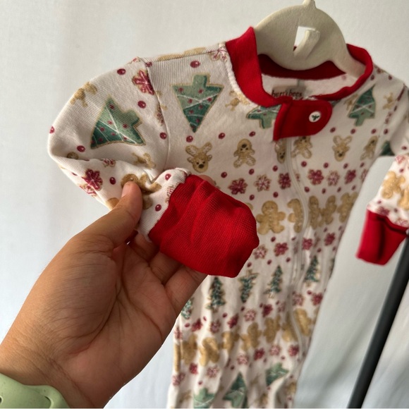 Burts Bees Baby Christmas Holiday Footie (x2) / Size Newborn - Picture 4 of 8